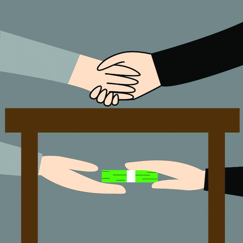 Bribery, Speed Up Kickbacks and Hush Money