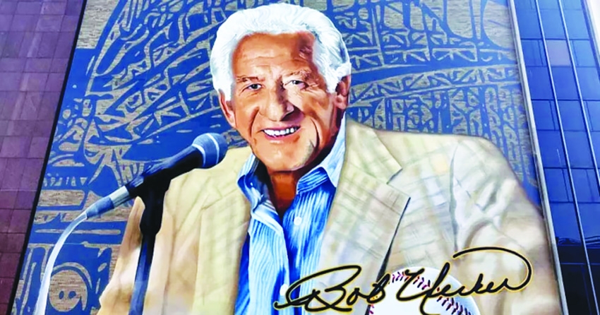 Bob Uecker honored with giant downtown mural in Milwaukee