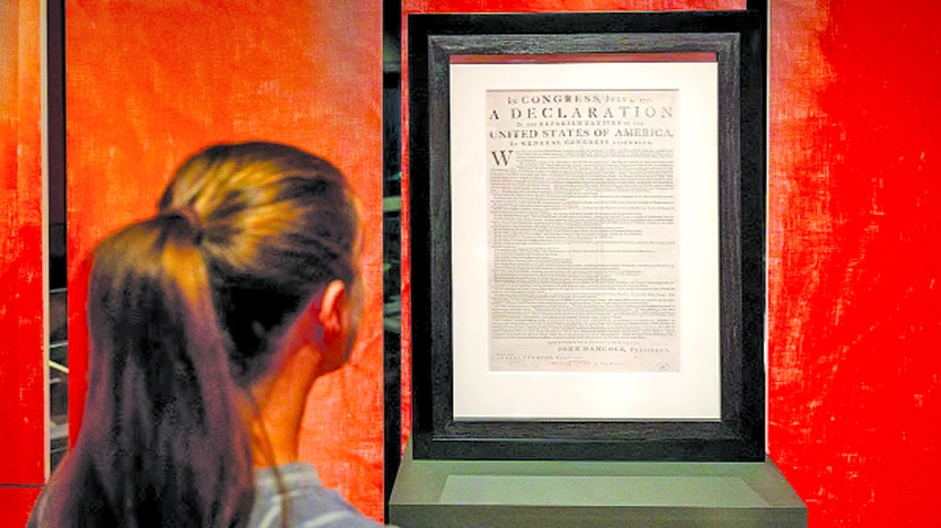 Rare US Declaration of Independence copy found in UK