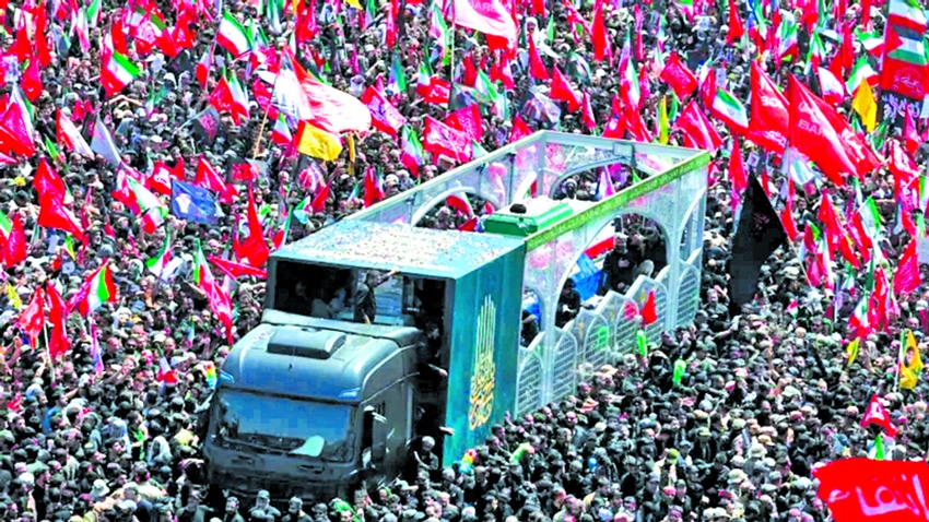 Huge crowds fill Tehran streets for Khamenei's funeral procession