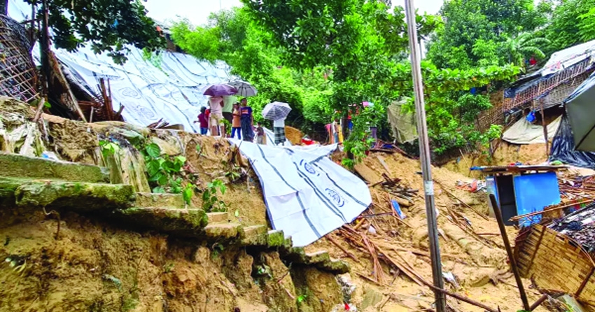Heavy rain continues to ravage Rohingya camps; death toll reaches 10