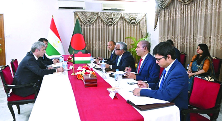 Bangladesh, Tajikistan sign FOC MoU to deepen ties