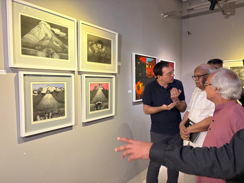 The Inner Certitude exhibition opens at Alliance Française de Dhaka