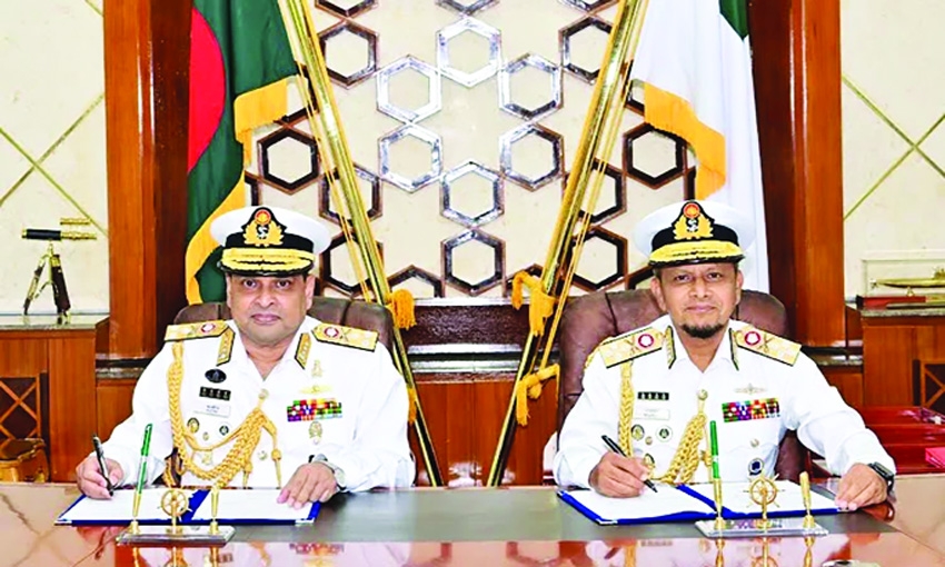 Vice Admiral Khondkar Misbah Ul Azim takes charge as Navy Chief