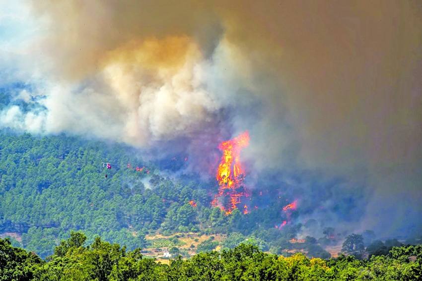 Wildfires rage across Europe