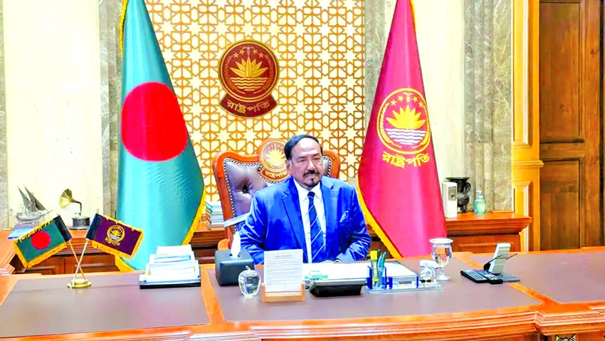 Acting President begins official duties at Bangabhaban