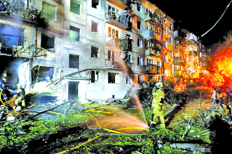 Nine killed in strikes on Kyiv