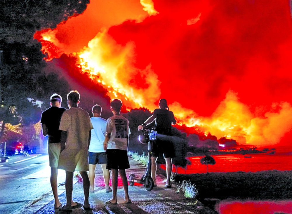Wildfires rage across Europe