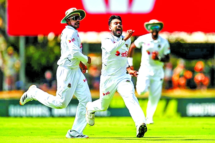 Aminul congratulates Bangladesh cricket team on historic Test win 