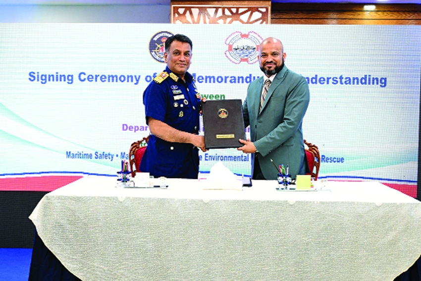 Coast Guard, Department of Shipping Sign MoU to Strengthen Maritime Cooperation