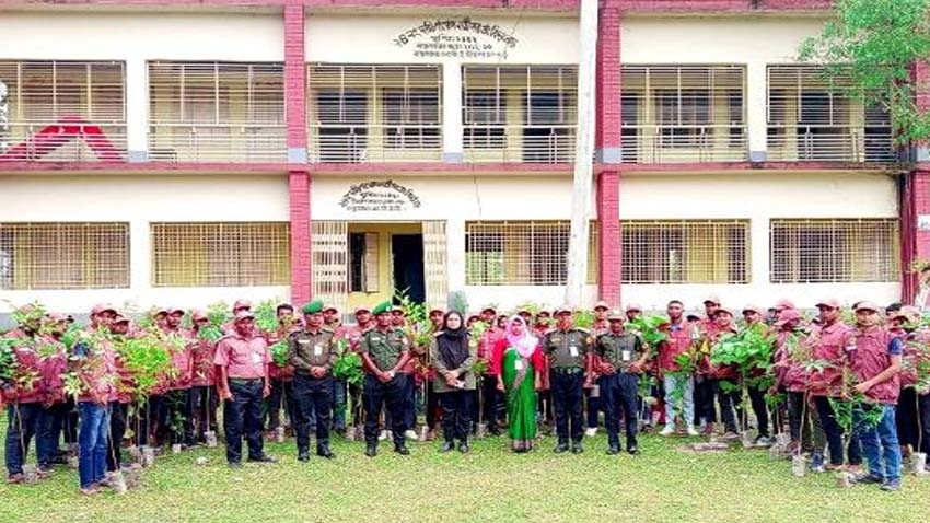 Ansar-VDP launches “Let’s Green the Country, Bangladesh First” tree-planting campaign in Nilphamari
