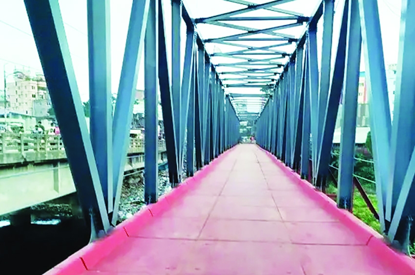Kamrangirchar Iron  Bridge now open only for pedestrians