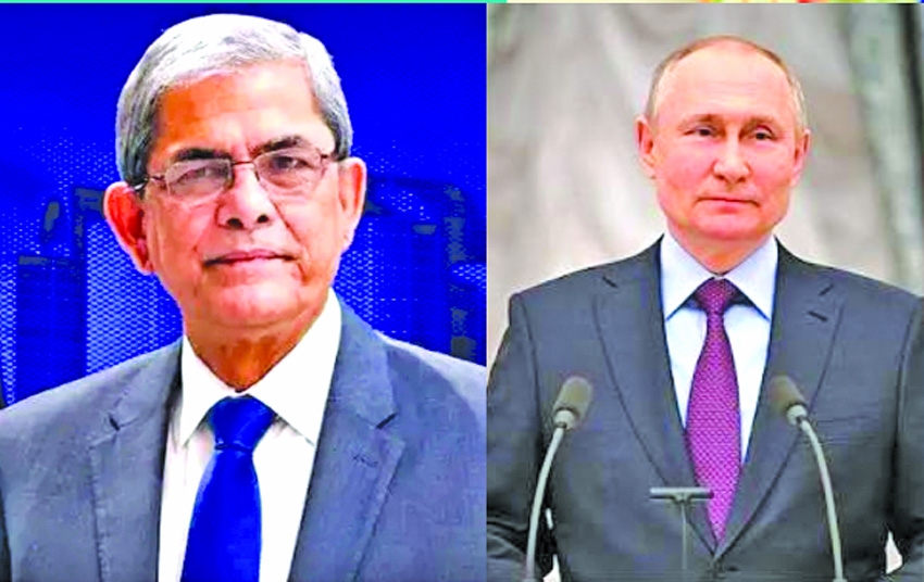 Vladimir Putin congratulates President  Mirza Fakhrul