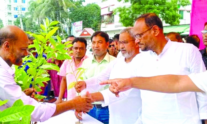 Free animal care, tree saplings distributed in Tangail