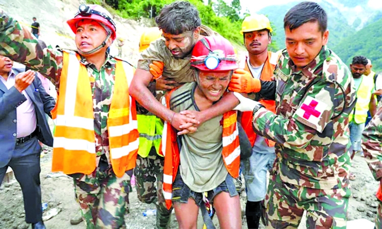 Two trapped tunnel workers rescued in Nepal 'miracle'