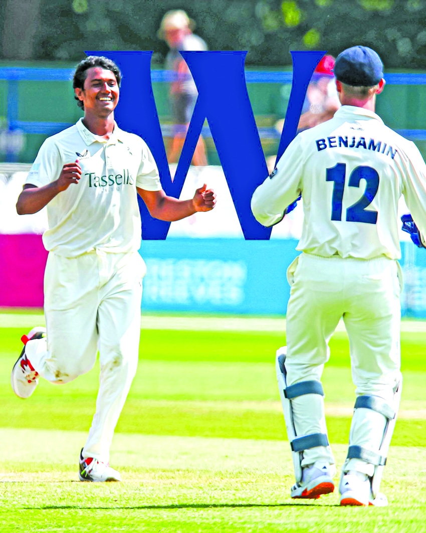 BD's Hasan Mahmud shins with ball as Kent beat Worcestershire