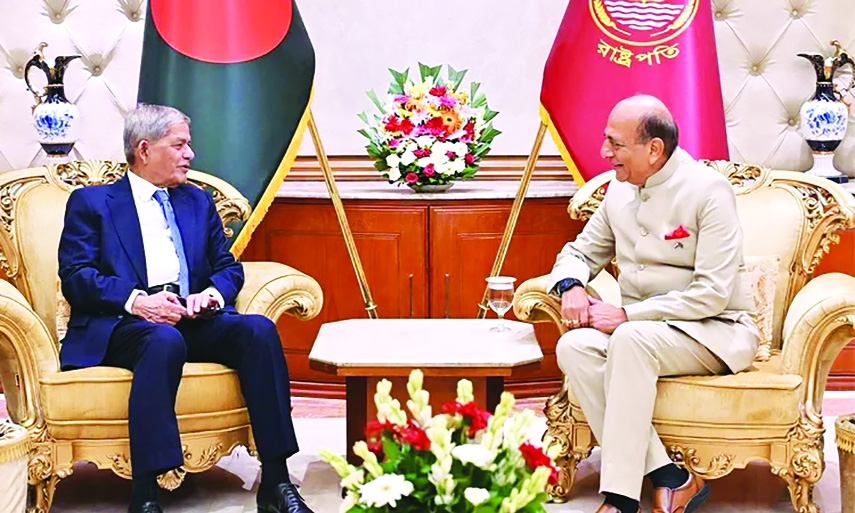 President calls for resolving all outstanding issues with India
