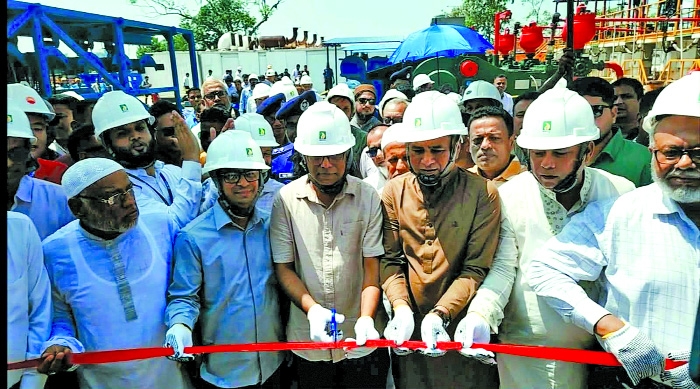 Gas supply to national grid from Titas-28  well starts