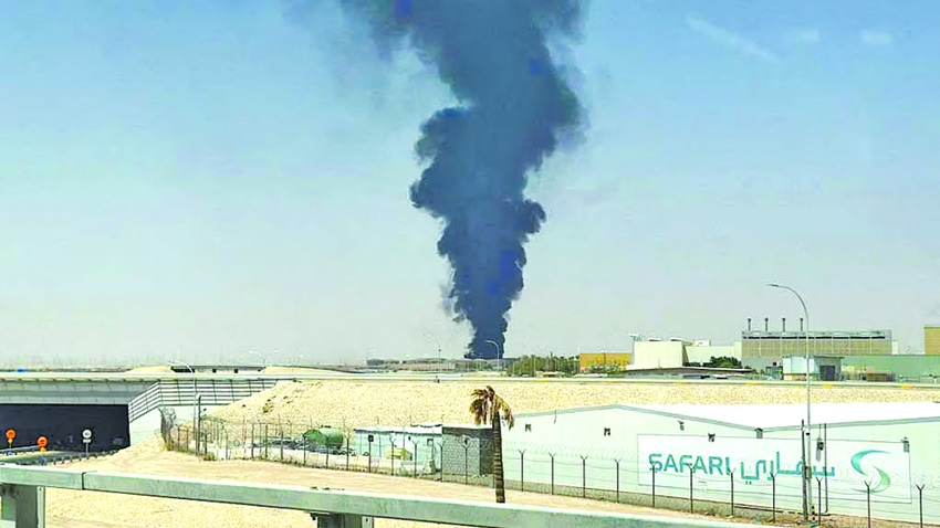 Smoke seen near Riyadh airport