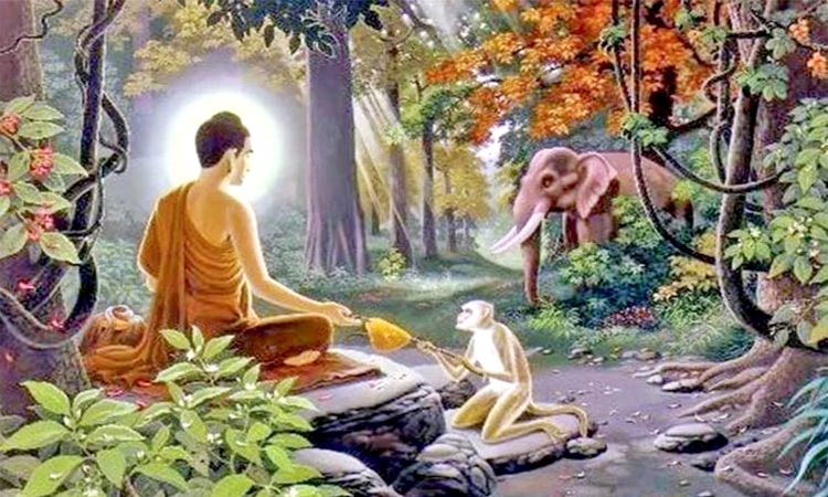 Buddhists  celebrate MadhuPurnima