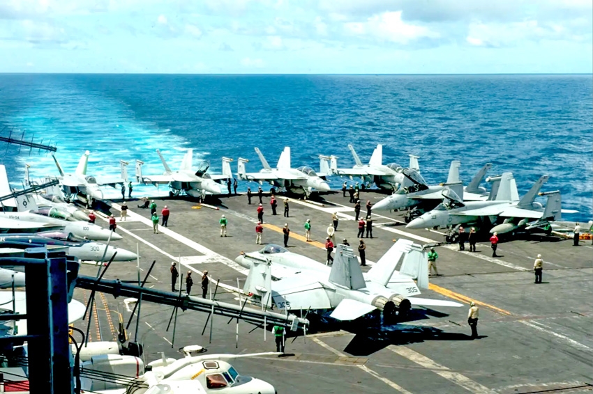 US sends third aircraft carrier to Middle East