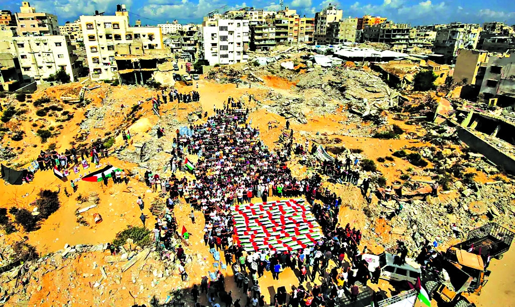 Gaza mourns three years of destruction
