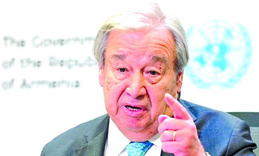 UN chief urges nations to end 'war on nature'