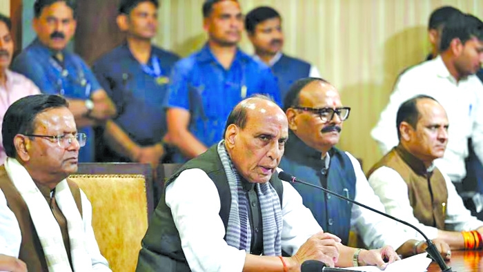 Congress, allies want Bangladesh-style regime change in India: Rajnath 