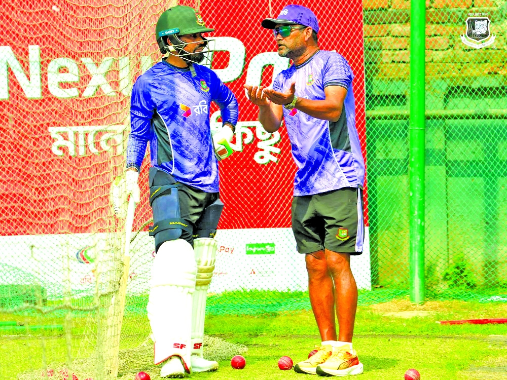 Liton shows no discomfort in training session ahead of WI Tests