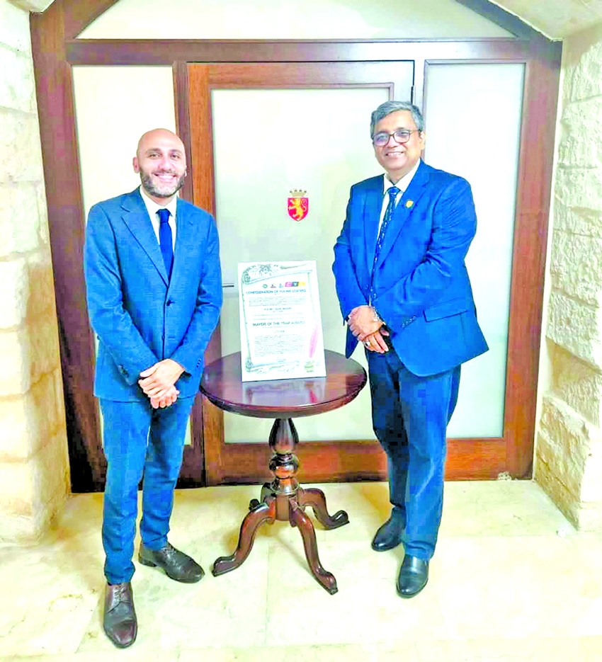 Valletta Mayor Olaf McKay and Malta’s Consul Shoeb Chowdhury Hold Strategic Bilateral Talks