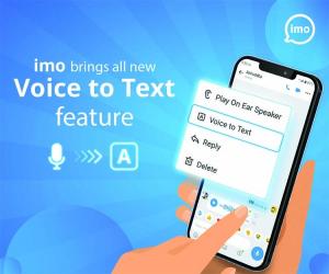 imo launches 'Voice toText' feature