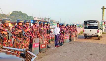 BGB patrolling in Dhaka, Faridpur, Gopalganj, Madaripur