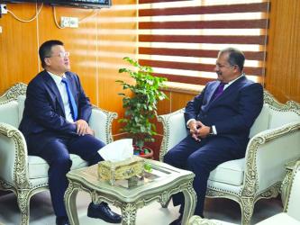 Chinese envoy meets Information Minister