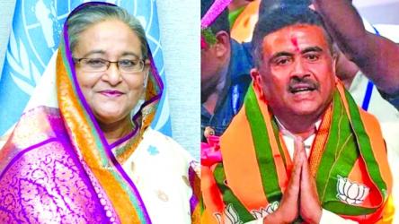 Hasina greets new West Bengal CM Suvendu