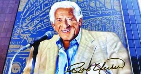 Bob Uecker honored with giant downtown mural in Milwaukee