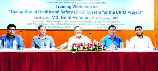 LGED\'s CRIMP Project organizes two-day training workshop on OHS
