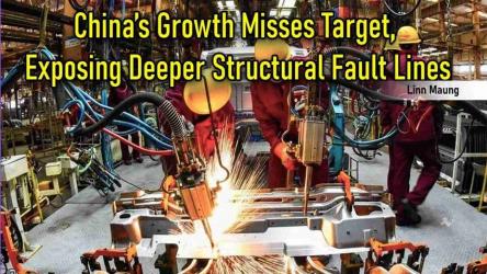 China’s Growth Misses Target, Exposing Deeper Structural Fault Lines