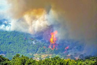 Wildfires rage across Europe