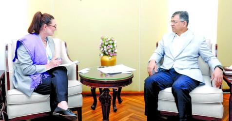 IOM country head discusses bilateral issues with Salahuddin Ahmed