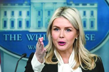 Trump says press secretary Leavitt to leave job at month's end