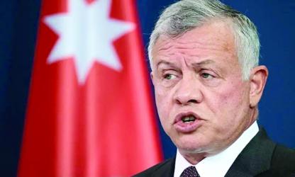 Jordan King Urges Middle East Countries to Make Concerted Efforts to End Iran War