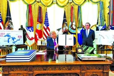 Trump renames Lake Ontario ‘Lake America’