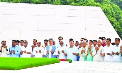  PM pays homage to Ziaur Rahman, Khaleda Zia 