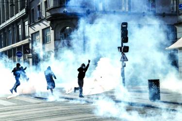 Why are students protesting  in France?