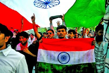 Protesters clash with police over India dam project bordering China