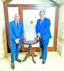 Valletta Mayor Olaf McKay and Malta’s Consul Shoeb Chowdhury Hold Strategic Bilateral Talks