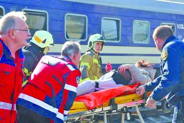 Russian strike on Ukrainian train station kills 14