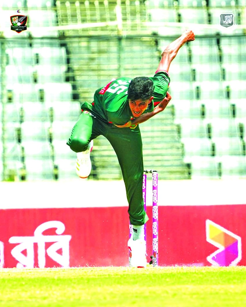 Incredible Nahid Rana rocks  New Zealand in second ODI