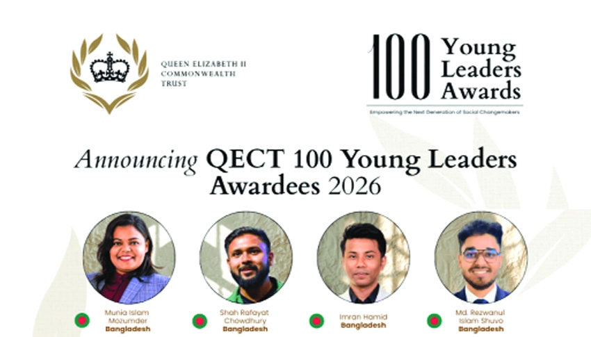 Four Bangladeshis named in QECT 100 Young Leaders