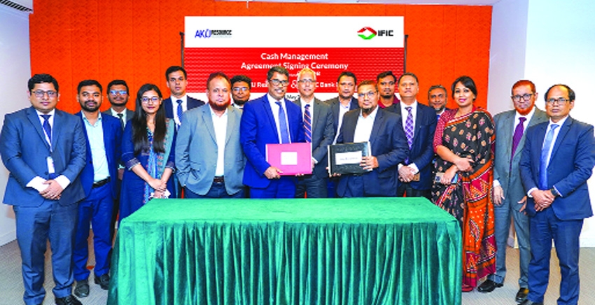 IFIC Bank signs agreement with Akij resource 